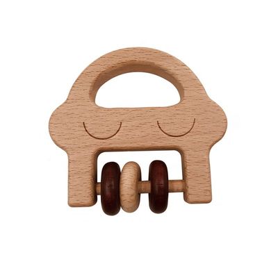Ιατρικοί 5.5cm ξύλινοι γιατροί Teether σιλικόνης ξύλινοι καθορισμένοι