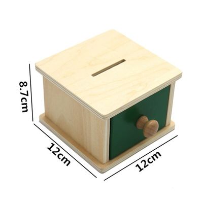 συρτάρι χρωματισμένο κιβώτιο Beechwood Montessori παιχνιδιών μωρών 12cm αισθητήριο ξύλινο Montessori