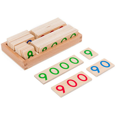 3.5cm ξύλινες αριθμών ενισχύσεις διδασκαλίας Math καρτών γρίφων μετρώντας για τα μικρά παιδιά
