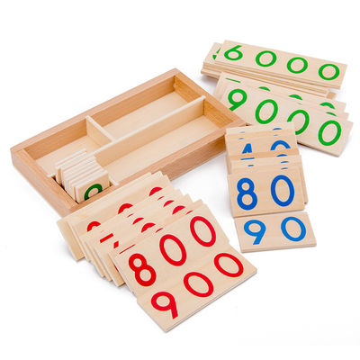 3.5cm ξύλινες αριθμών ενισχύσεις διδασκαλίας Math καρτών γρίφων μετρώντας για τα μικρά παιδιά