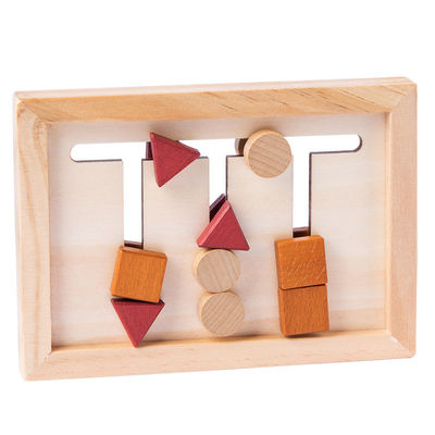 2cm ξύλινο Montessori μωρών παιχνιδιών παιχνίδι εκμάθησης μαθηματικών γεωμετρικό προσχολικό