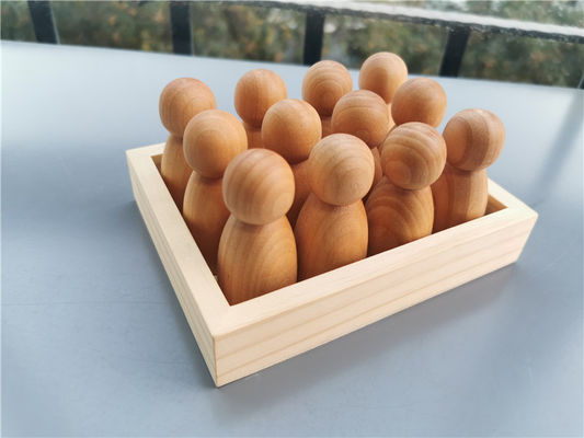 Είδους Pegdoll ξύλινο ουράνιων τόξων παιχνίδι ραβδιών μνήμης στοιβαχτών ξύλινο