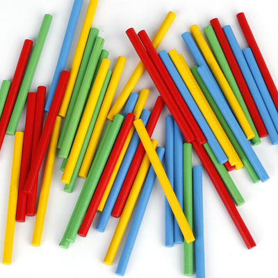 Ο ψηφιακός 23cm ξύλινος υπολογισμός Montessori παιχνιδιών Math αριθμού εμποδίζει μη τοξικό