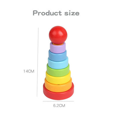 ξύλο οξιών παιχνιδιών μωρών 5.51in ξύλινο Montessori Teether