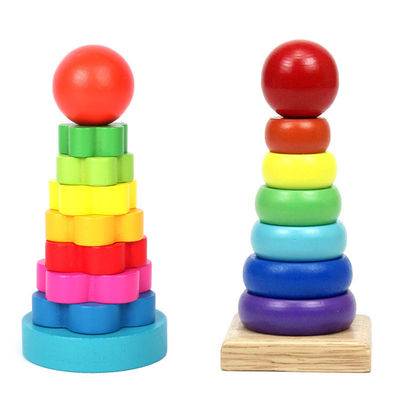 ξύλο οξιών παιχνιδιών μωρών 5.51in ξύλινο Montessori Teether