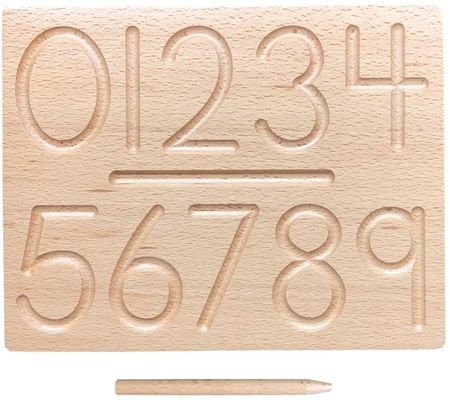 Τα αλφάβητα επιβιβάζονται 29cm στην ξύλινη Math γλώσσα διδασκαλίας παιχνιδιών μετρώντας
