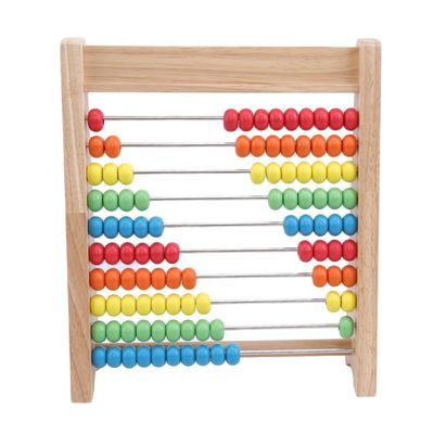 Αριθμητικό ουράνιο τόξο 7cm παιχνιδιών Math αβάκων ξύλινο ξύλινες μετρώντας χάντρες