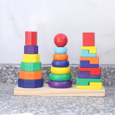 Στοιβαχτής 21cm γεωμετρικός ξύλινος ταξινομώντας πίνακας παιχνιδιών δομικών μονάδων