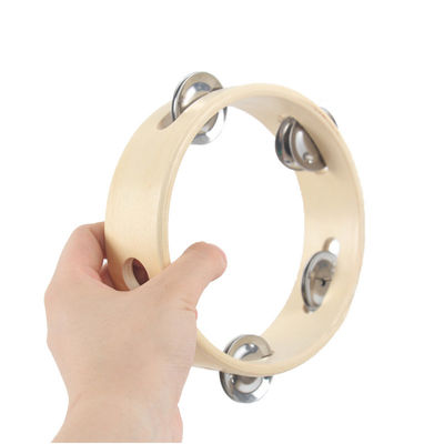 BeBe 15cm ξύλινο μουσικό παιχνιδιών μωρό ντεφιών Handbell ξύλινο
