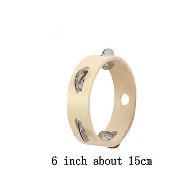BeBe 15cm ξύλινο μουσικό παιχνιδιών μωρό ντεφιών Handbell ξύλινο