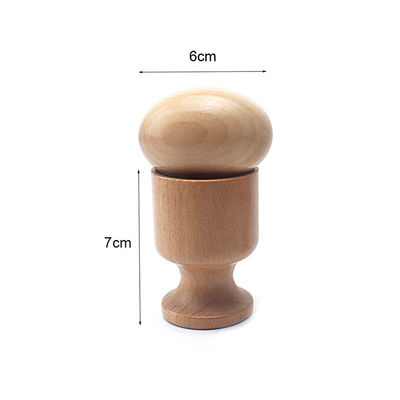 Handbell ασφαλές Tambor 6 ίντσας ξύλινο ξύλο οξιών Teethers Teether