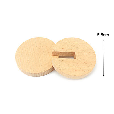 Handbell ασφαλές Tambor 6 ίντσας ξύλινο ξύλο οξιών Teethers Teether