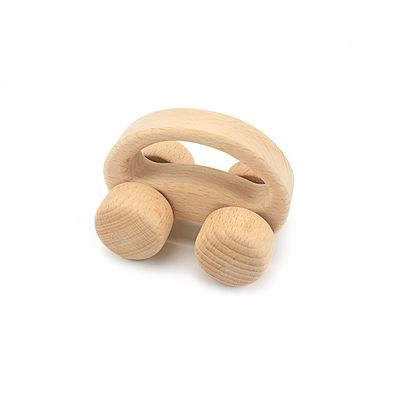 Handbell ασφαλές Tambor 6 ίντσας ξύλινο ξύλο οξιών Teethers Teether
