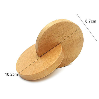 Handbell ασφαλές Tambor 6 ίντσας ξύλινο ξύλο οξιών Teethers Teether