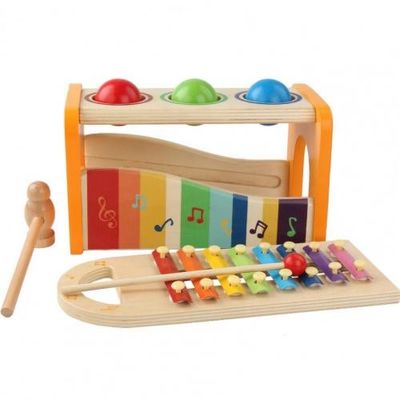 Οκτώ σημειώσεις 15cm ξύλινο μουσικό μωρό Xylophone παιχνιδιών ξύλινο
