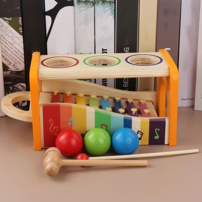 Οκτώ σημειώσεις 15cm ξύλινο μουσικό μωρό Xylophone παιχνιδιών ξύλινο
