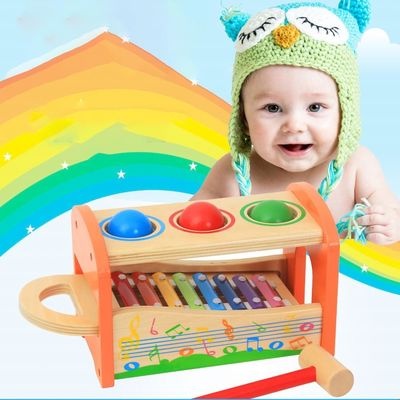 Οκτώ σημειώσεις 15cm ξύλινο μουσικό μωρό Xylophone παιχνιδιών ξύλινο