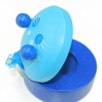 Καστανιέτες 2.5cm ξύλινα Clapper μουσικά όργανα λαβών παιχνιδιών