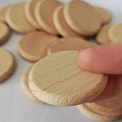 Φλοιός 5cm δέντρων φυσικές ξύλινες δίσκων διακοσμήσεις διακοπών φετών κύκλων ξύλινες