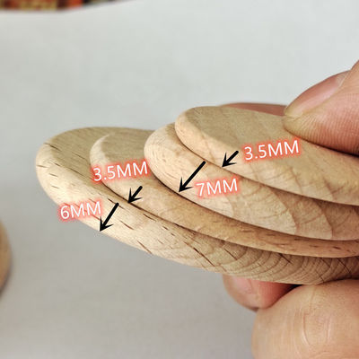Φλοιός 5cm δέντρων φυσικές ξύλινες δίσκων διακοσμήσεις διακοπών φετών κύκλων ξύλινες