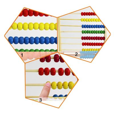 Υπολογίστε 26Cm τον ξύλινο Math άβακα παιχνιδιών χαντρών παιχνιδιών μετρώντας εκπαιδευτικό