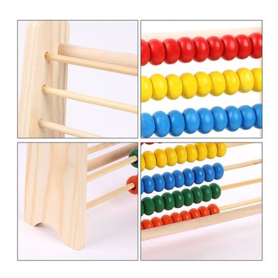 Υπολογίστε 26Cm τον ξύλινο Math άβακα παιχνιδιών χαντρών παιχνιδιών μετρώντας εκπαιδευτικό