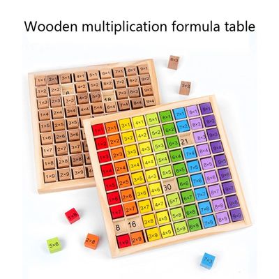 Montessori 0.59in ξύλινο παιχνίδι επιτραπέζιων αβάκων παιχνιδιών Math 99 αριθμού μετρώντας