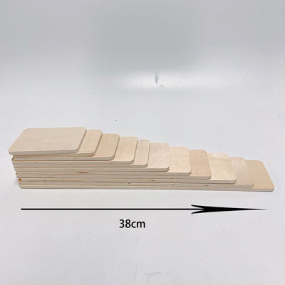 Ουράνιο τόξο 35.5cm έγχρωμο ξύλινο μεγάλο μωρό δομικών μονάδων