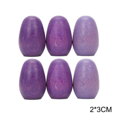 6pcs εκπαιδευτικά ξύλινα παιχνίδια Montessori στοιβαχτών ουράνιων τόξων