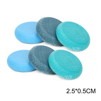 6pcs εκπαιδευτικά ξύλινα παιχνίδια Montessori στοιβαχτών ουράνιων τόξων