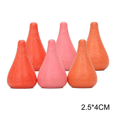 6pcs εκπαιδευτικά ξύλινα παιχνίδια Montessori στοιβαχτών ουράνιων τόξων