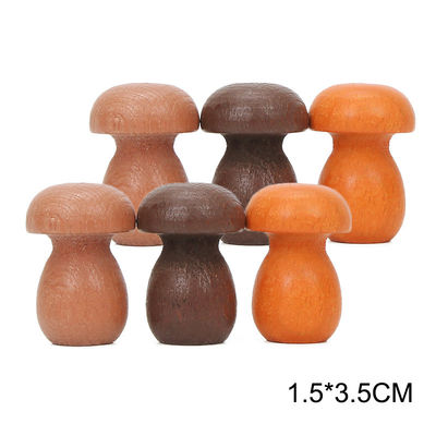6pcs εκπαιδευτικά ξύλινα παιχνίδια Montessori στοιβαχτών ουράνιων τόξων