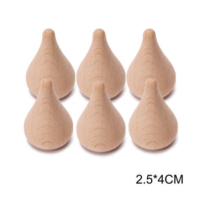 6pcs εκπαιδευτικά ξύλινα παιχνίδια Montessori στοιβαχτών ουράνιων τόξων