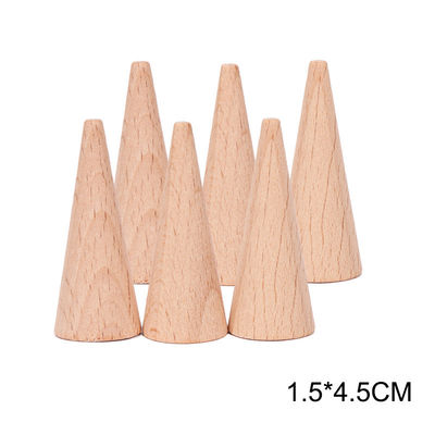 6pcs εκπαιδευτικά ξύλινα παιχνίδια Montessori στοιβαχτών ουράνιων τόξων