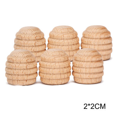 6pcs εκπαιδευτικά ξύλινα παιχνίδια Montessori στοιβαχτών ουράνιων τόξων