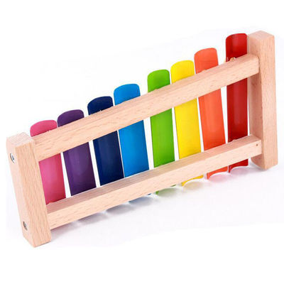 8 πιάνο σημειώσεων και παιχνίδι Xylophone με το ξύλινο πλαίσιο