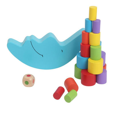 Ξύλινο παιχνίδι ισορροπίας φεγγαριών Montessori για νωρίς να μάθει