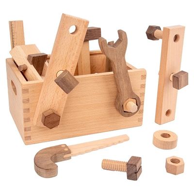 Ξύλινο σύνολο εργαλείων επισκευής Montessori πολυσύνθετο για τα αγόρια