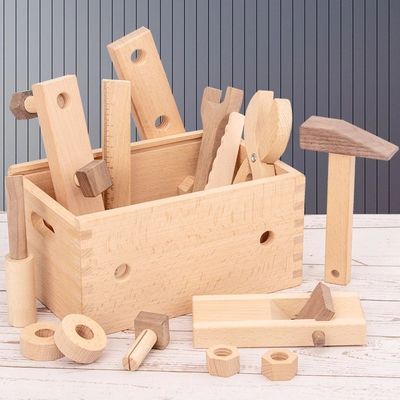 Ξύλινο σύνολο εργαλείων επισκευής Montessori πολυσύνθετο για τα αγόρια