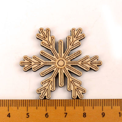 Λευκώματα αποκομμάτων που χρωματίζουν Snowflake τις χειροποίητες ξύλινες τέχνες σχεδίων
