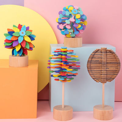 Ξύλινα παιχνίδια αποσυμπίεσης Montessori χρώματος δράκων φινλανδικών μάρκων