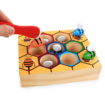 Ξύλινο παιχνίδι συντονισμού ματιών χεριών Montessori για την πρόωρη εκπαίδευση παιδιών
