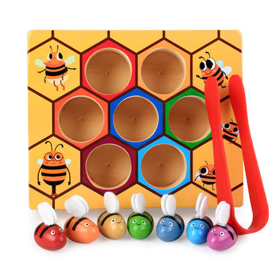 Ξύλινο παιχνίδι συντονισμού ματιών χεριών Montessori για την πρόωρη εκπαίδευση παιδιών