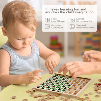 Montessori εκπαιδευτικό 	Ξύλινο παιχνίδι Math για τον προσχολικό μετρώντας αριθμό