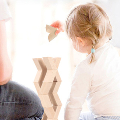 16pcs Β ξύλινοι Montessori μωρών παιχνιδιών δομικών μονάδων μορφής φυσικοί μεγάλοι ξύλινοι τρισδιάστατοι φραγμοί συσσώρευσης Unpaint εκπαιδευτικοί