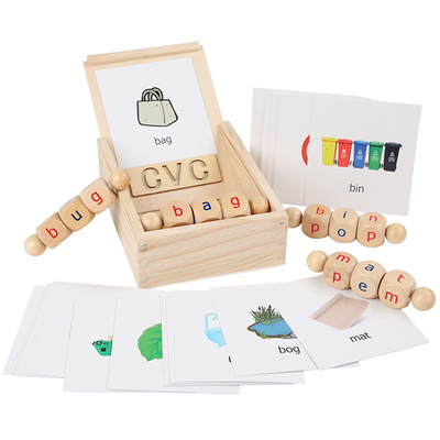 Η ξύλινη ανάγνωση Montessori εμποδίζει την περιστρεφόμενη εκμάθηση αλφάβητου περιστροφής επιστολών
