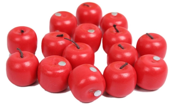 Ξύλινα παιχνίδια μωρών Montessori δέντρων της Apple για τα φρούτα επιλογών παιδιών εκπαιδευτικά