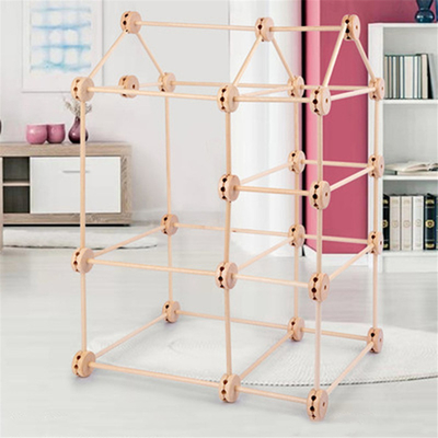 οι τρισδιάστατοι κατασκευάσματος φραγμοί Diy Buliding οχυρών ξύλινοι συγκεντρώνουν εκπαιδευτικό Montessori
