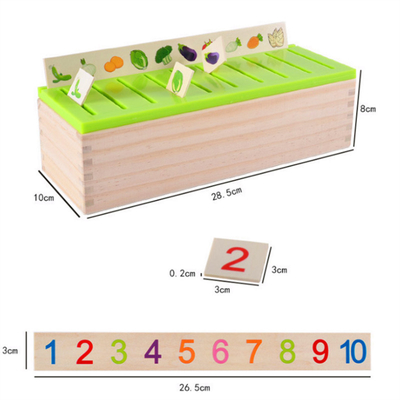 Ξύλινη Montessori μωρών ταξινόμηση γνώσης παιχνιδιών μαθηματική
